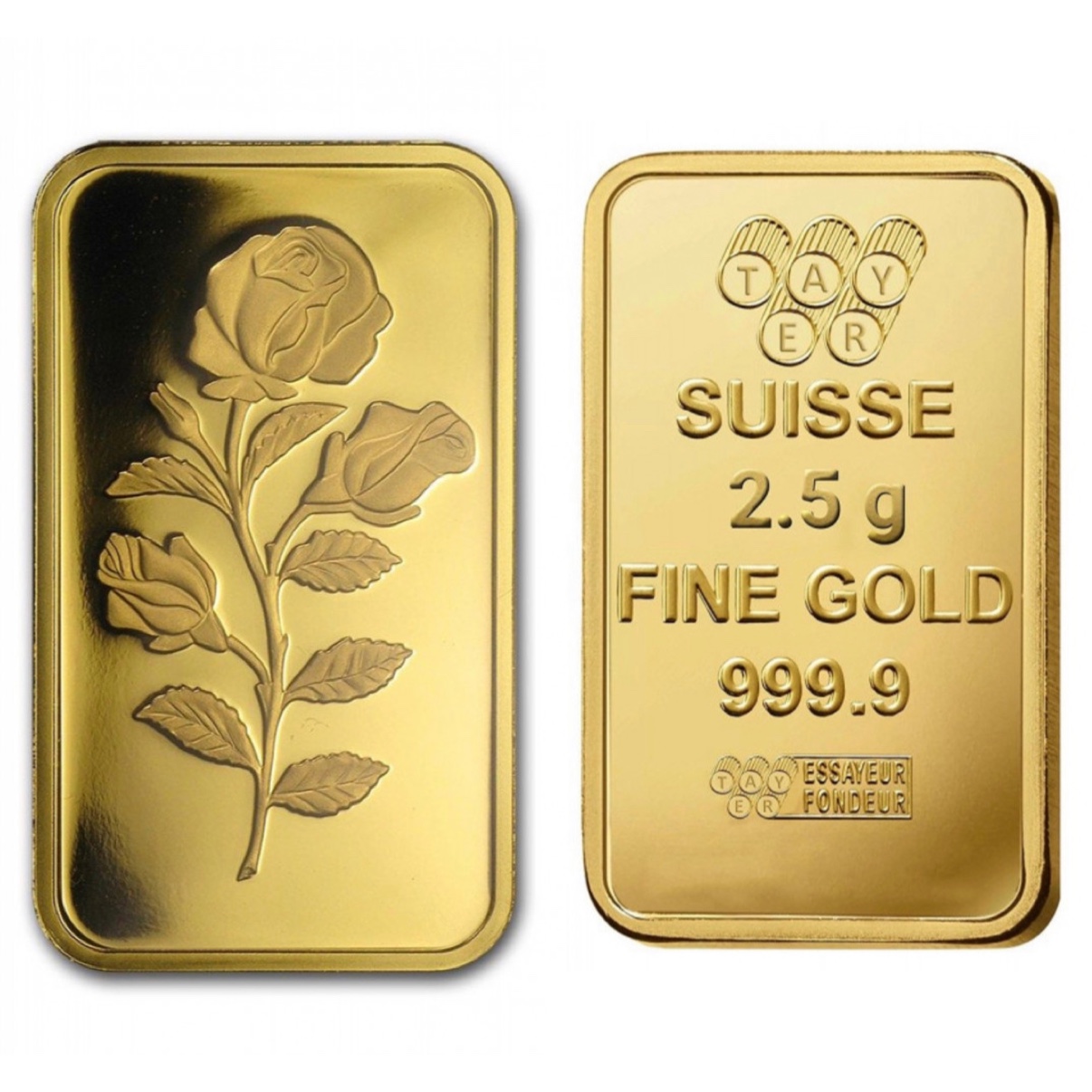 سبيكة الذهب حجم 2.5 غرام