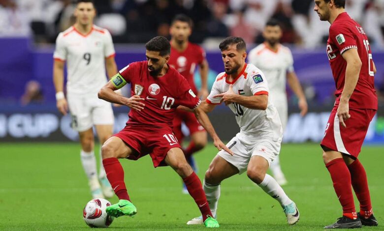  نتيجة مباراة قطر وفلسطين