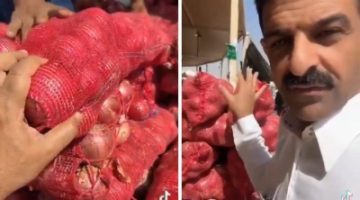 مواطن يوثق انخفاض أسعار البصل