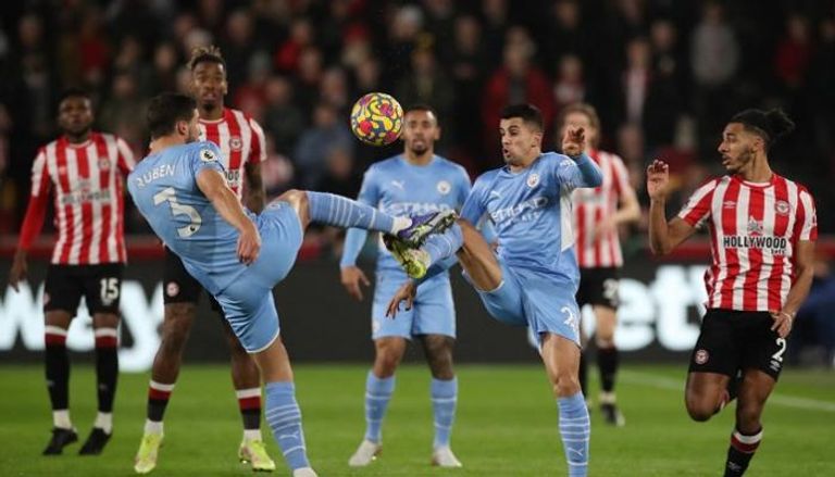 مباراة مانشستر سيتي وبرينتفورد